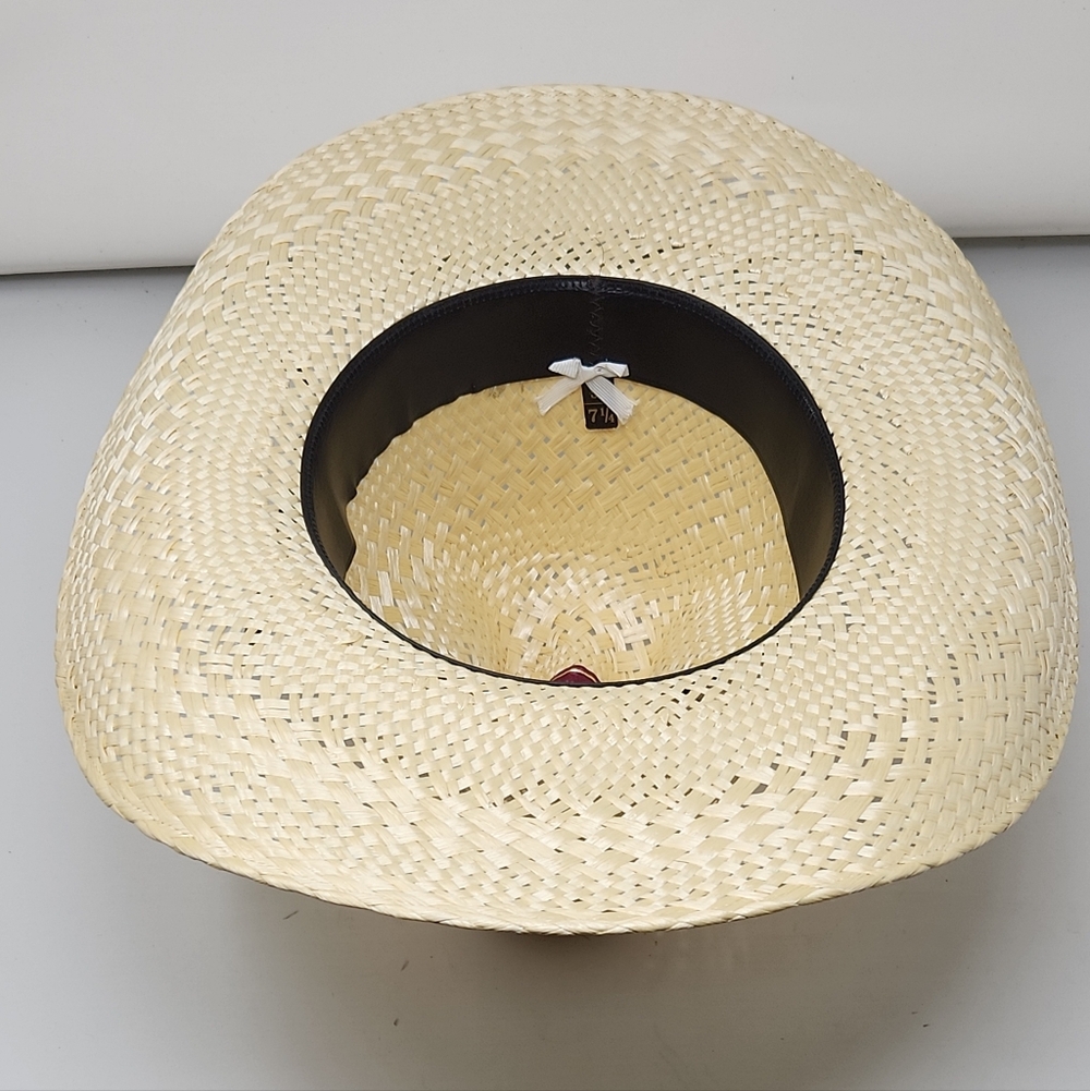 New Stetson Stallion Cowboy Hat Texas USA 7-1/4" Straw Hat - Picture 5 of 7
